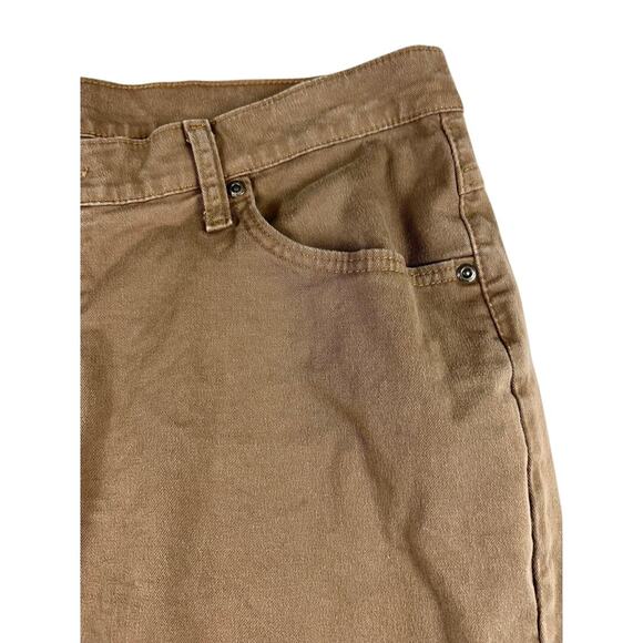 Riders by Lee Mens Jeans 36x30 Tan Khaki Brown Straight Leg Cotton Denim - Picture 3 of 7